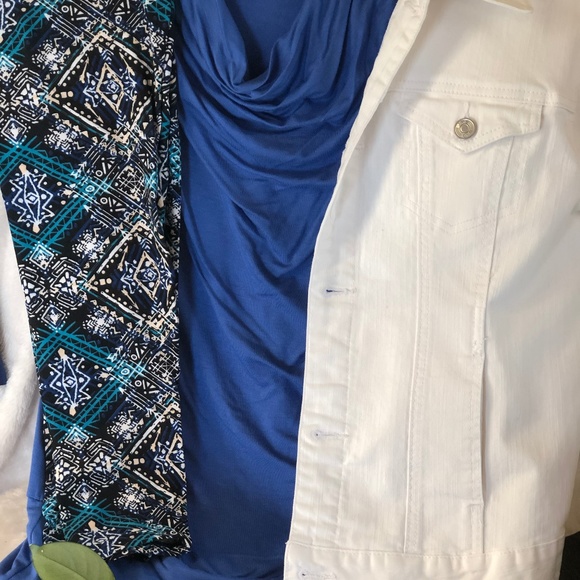 Azules | Drape Neck Top - Blue ❤️ Various - Picture 5 of 5